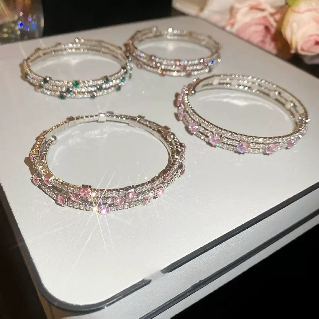 Cloisonne & Shiny Stackable Bangles Set ✨ | When Beauty Meets Craftsmanship - Online Lucky Bags