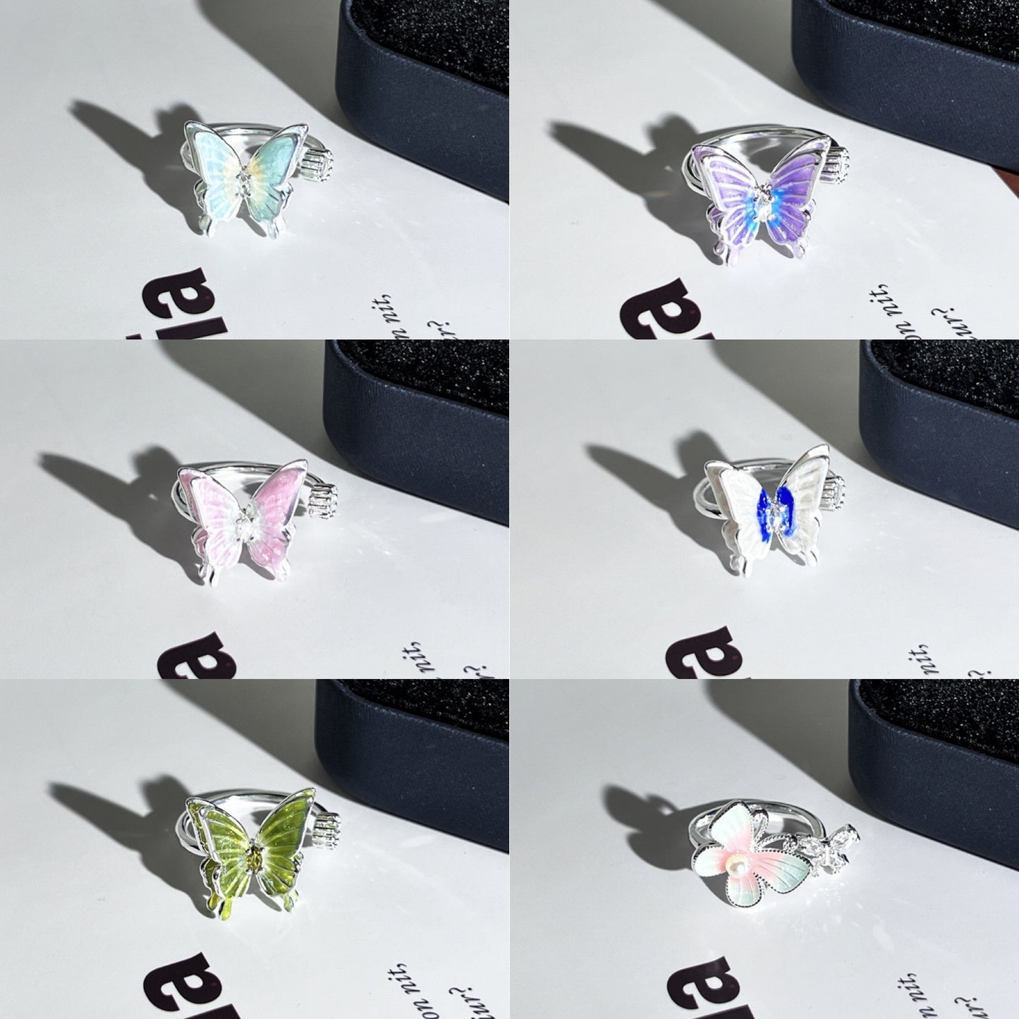 Shiny Butterfly Rings - Online Lucky Bag