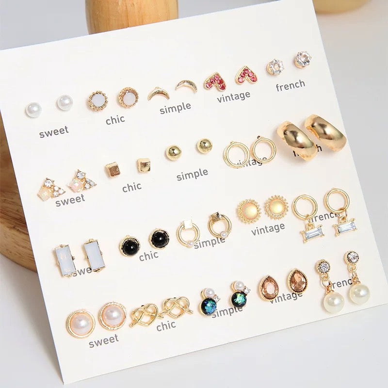 Dainty Studs Earrings - Online Lucky Bag