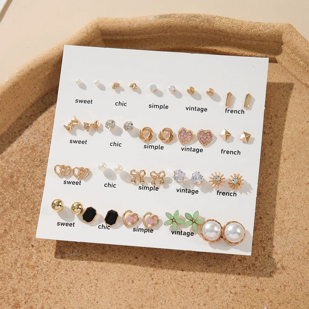 Dainty Studs Earrings - Online Lucky Bag